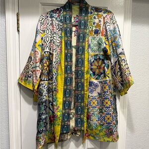 Sold/do not buy Stunning sz smJohnny was silk reversible kimono Women's Jacket